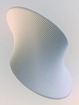 White stripe pattern futuristic background. 3d render illustration Stock Illustration