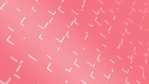 White striped lines on pink background are randomly moving with horizontal flow Stock Footage 141884193