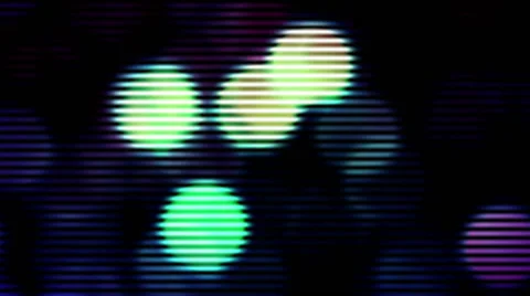 White Strobbing Bokeh With Grid on Black Loop Background Stock Footage 64528496