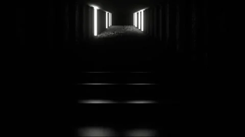 White Strobe Column Stairs Background VJ Loop in 4K Stock Footage 274551827