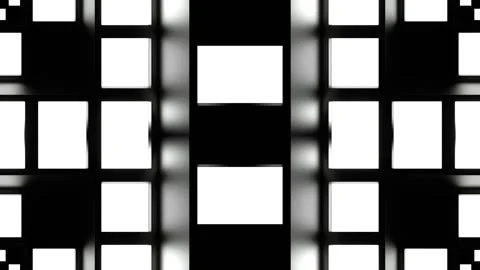White Strobe Lights System Kaleidoscope Background VJ Loop in 4K Stock Footage 327969881