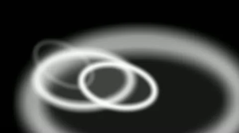 White stroke ellipses Stock Footage 20432856