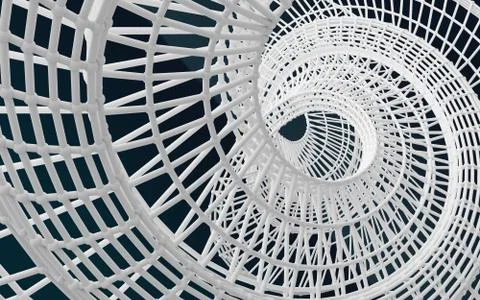 White structure abstract background Stock Illustration