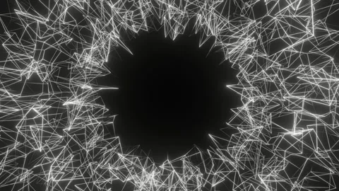 White Structures Moving Background VJ Loop in 4K Stock Footage 304982247