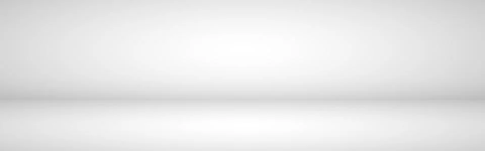 White studio background. Empty light room. White template for advertising. Clean Stock-Illustration