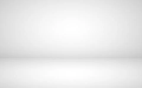 White studio background. Empty room mockup. White design template for adverti Stock-Illustration