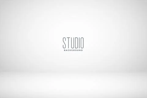 White studio empty room background Illustrazione stock