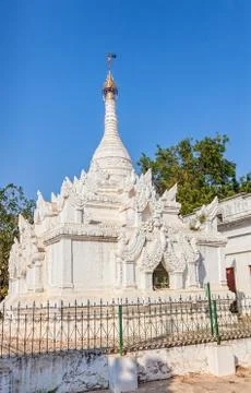 White stupa Stock Photos