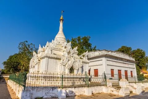 White stupa Foto stock