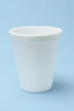 White styrofoam cup Stock Photos