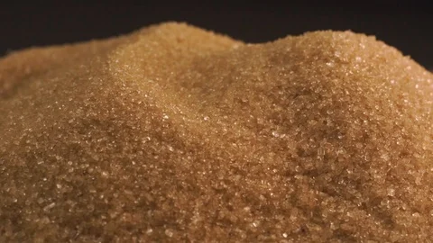 White Sugar brown Macro Video stock 87264530