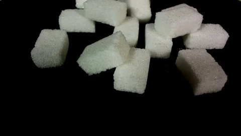 White Sugar Cane Cubes Glucose Sweetener Stock Footage 75939782