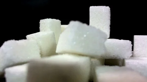 White Sugar Cane Cubes Glucose Sweetener Stock Footage 75943112