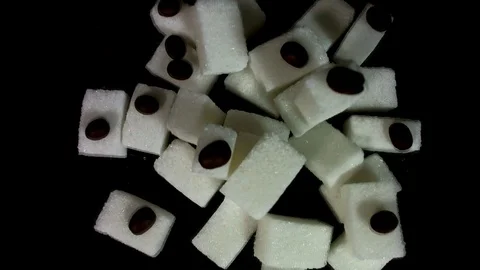 White Sugar Cane Cubes Glucose Sweetener Stock Footage 75945960