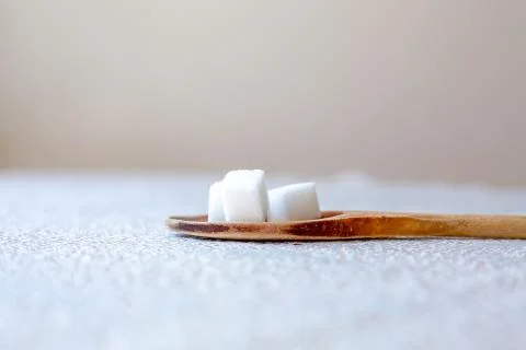 White Sugar Cubes Stock Photos