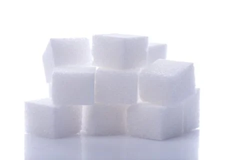 White sugar cubes stack 写真素材