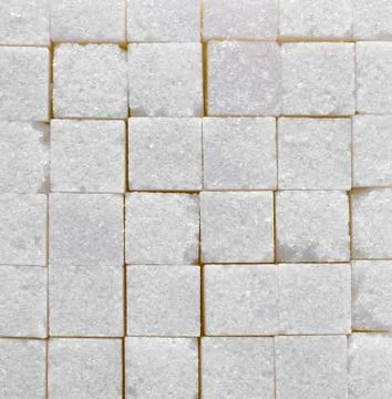 White sugar cubes texture background Stock Photos