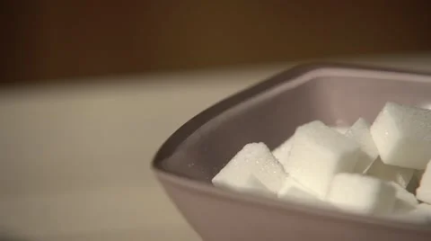 White sugar in a cup Stock Footage 62347185