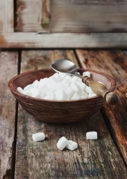 White sugar Stock Photos