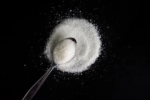 White sugar Stock Photos