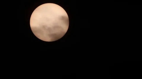 White sun on black sky Stock Footage 81487639