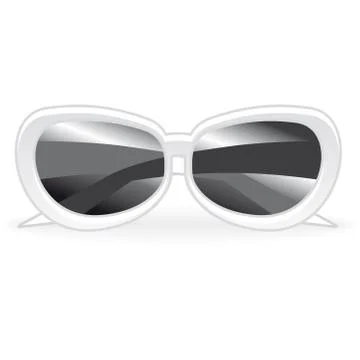 White sunglasses Stock Illustration