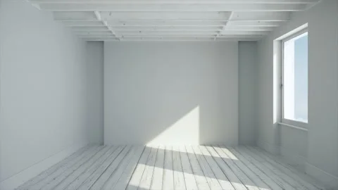 White Sunny Room Video stock 165177260