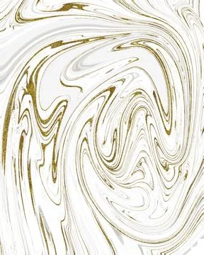 White surface with reflections. Smooth minimal light waves background. Blur.. Stock Illustration