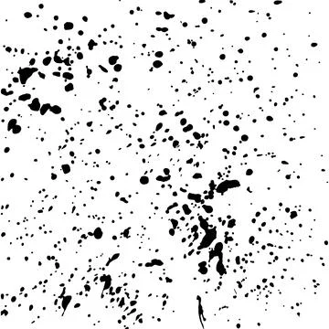White surface with scattered black ink spots Illustrazione stock