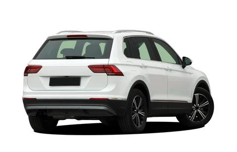 White SUV Foto stock