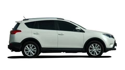 White SUV side view Photos