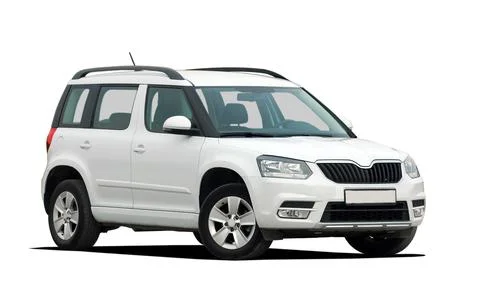 White SUV side view Photos
