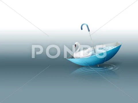 White swan Stock Illustration