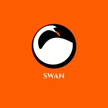 White swan Stock Illustration