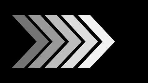 White swipe forward or right pointing solid arrow icon. Right direction arr.. Stock Footage 293554875