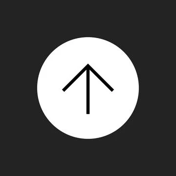 White Swipe Up Icon. Minimalistic UI for Social Media. Stock Illustration