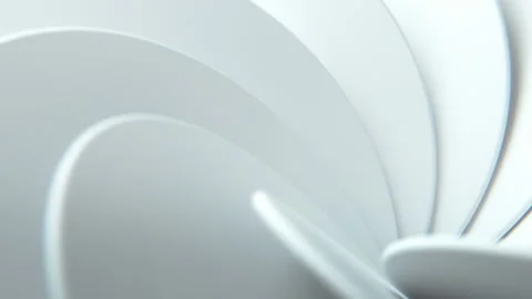 White Swirl in a hypnotic loop Stock Footage 251117430
