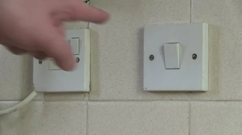 White switch Stock Footage 22339621