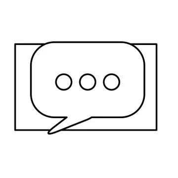 White symbol bubble button icon Stock Illustration