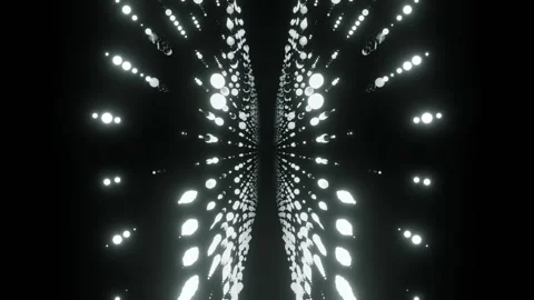 White Synthetic Neon Transformed Bubbles Background VJ Loop in 4K Stock Footage 334719749