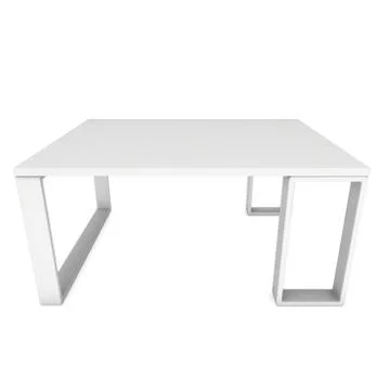 White Table 3D Stock Illustration