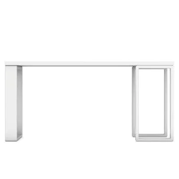 White Table 3D Stock Illustration