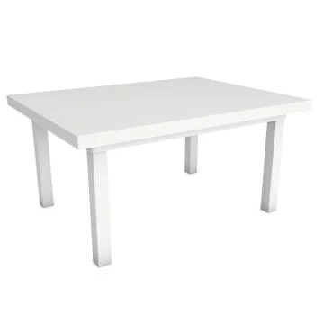 White Table 3D Stock Illustration