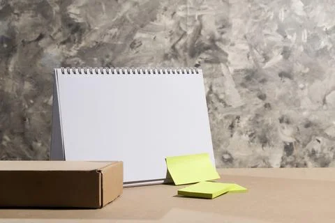 White table calendar can be used as Schedule your appointment text Stock Photos