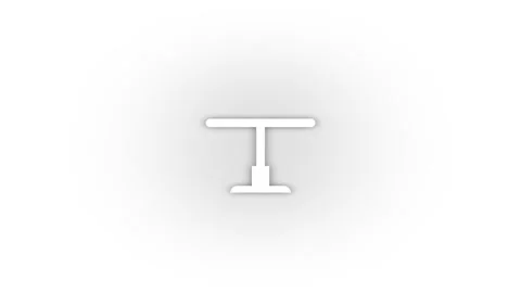 White table icon with shadow isolated on white background. Stock Footage 201770131