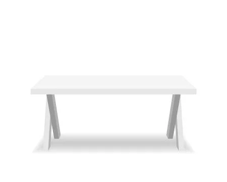 White table Stock Illustration