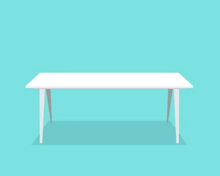 White table Stock Illustration