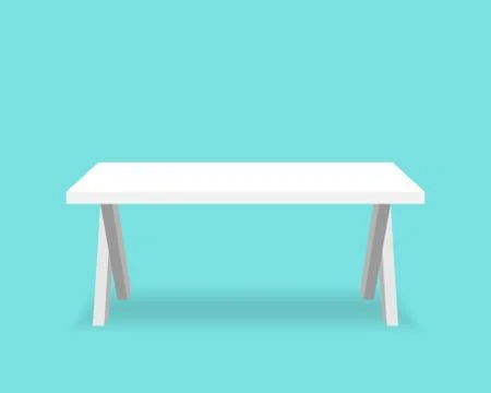 White table Stock Illustration