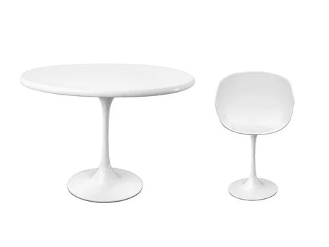 White table isolated on white background Stock Photos