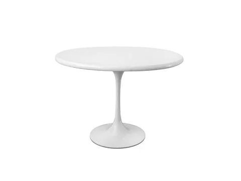 White table isolated on white background Stock Photos